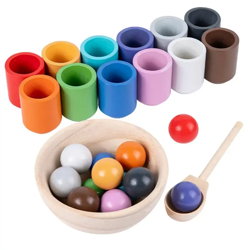 

Цветные игрушки, деревянные цветные сенсорные игрушки для малышей, дошкольное обучение, дошкольные игрушки Монтессори с