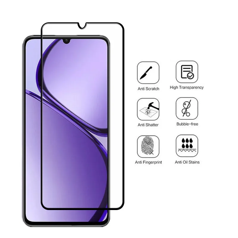 ل Realme C63 C51s C51 نوت 50 شاشة الزجاج المقسى في...