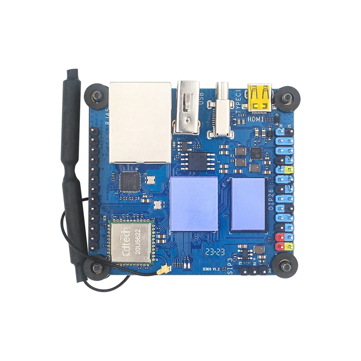 Orange Pi Zero 3 알루미늄 케이스 수동 냉각 쉘 방열판, OPI Zero 3 1 2 4GB 보드용