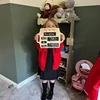 First Day of School Sign - Reusable Memory Photo Board with Handles Back to School Starting School Nursery Preschool 2