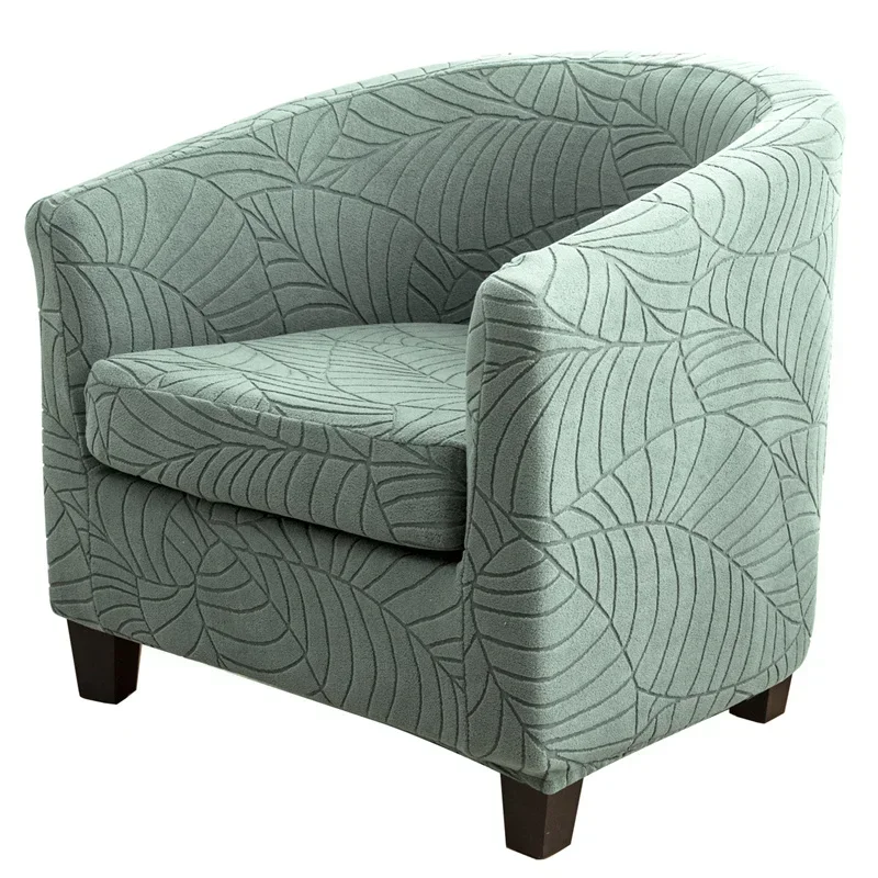 Leaves Jacquard Tub Chair Cover Image 20