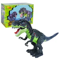 [Funny] Jurassic world Electric Dinosaur flash and sound T-rex Talking Toy Walk Talk Interactive Toy moving dinosaur model doll 1