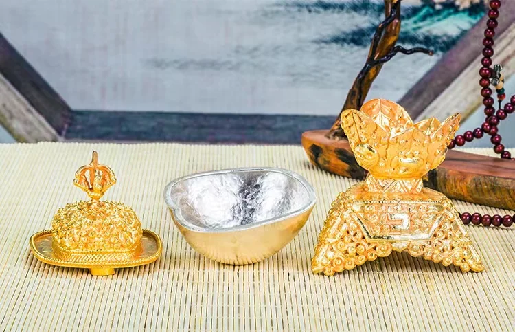 Buddhism, Tantra, exquisite, alloy buddha kapala-bowl, 2 size optional 5