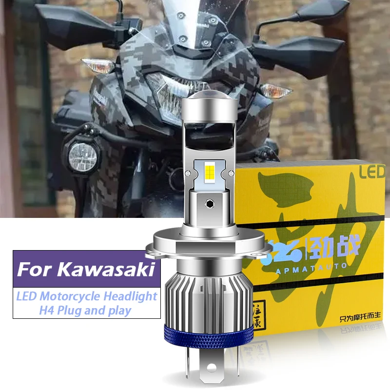 

1 шт. CANbus для Kawasaki Versys-X 300 H4 HS1 9003 мотоциклетные светодиодные линзы фары Ближний/Дальний свет лампа лм Белый