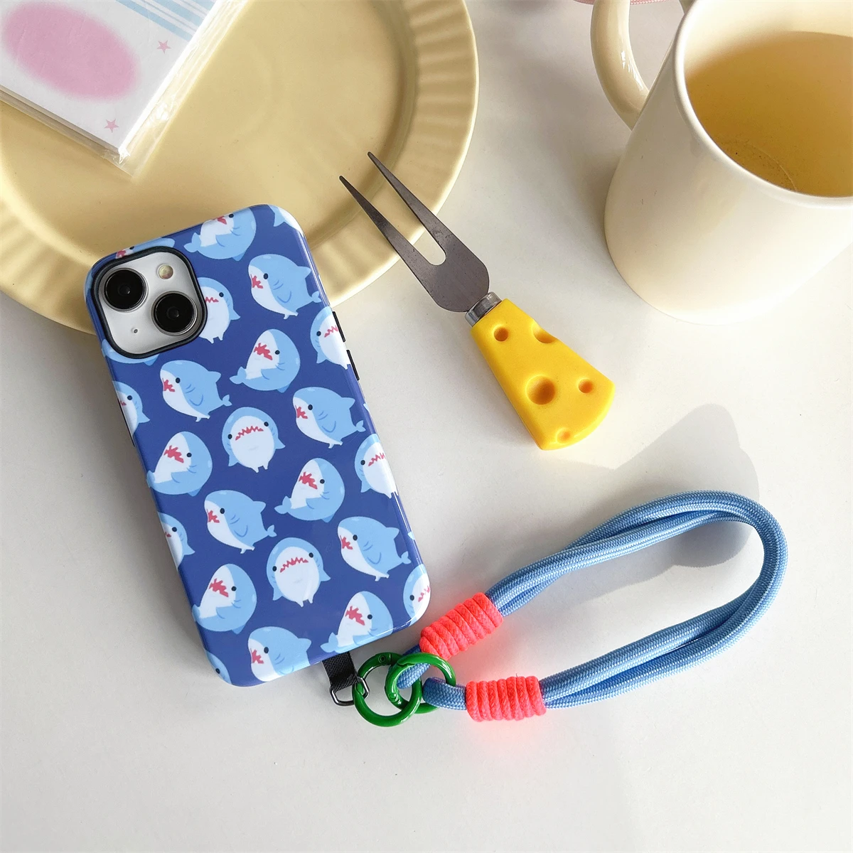 Cute cartoon animals intInclusive Phone Case Two-In-One Film Protective Shell For iPhone 15 14 13 12 11 Pro Max Plus Mini