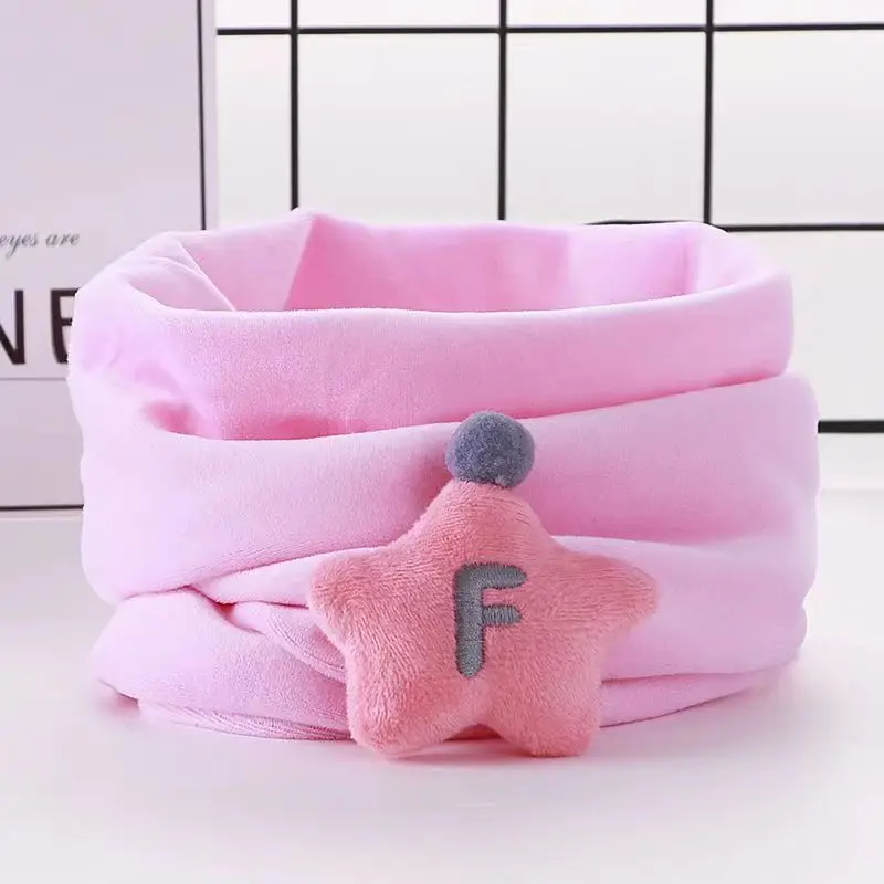 

Fashion New Warm Bib Kids Lovely Thickening Windproof Jumper Outdoor Travel Winter Solid Color Fresh Sweet Soft Unisex Scarf D57