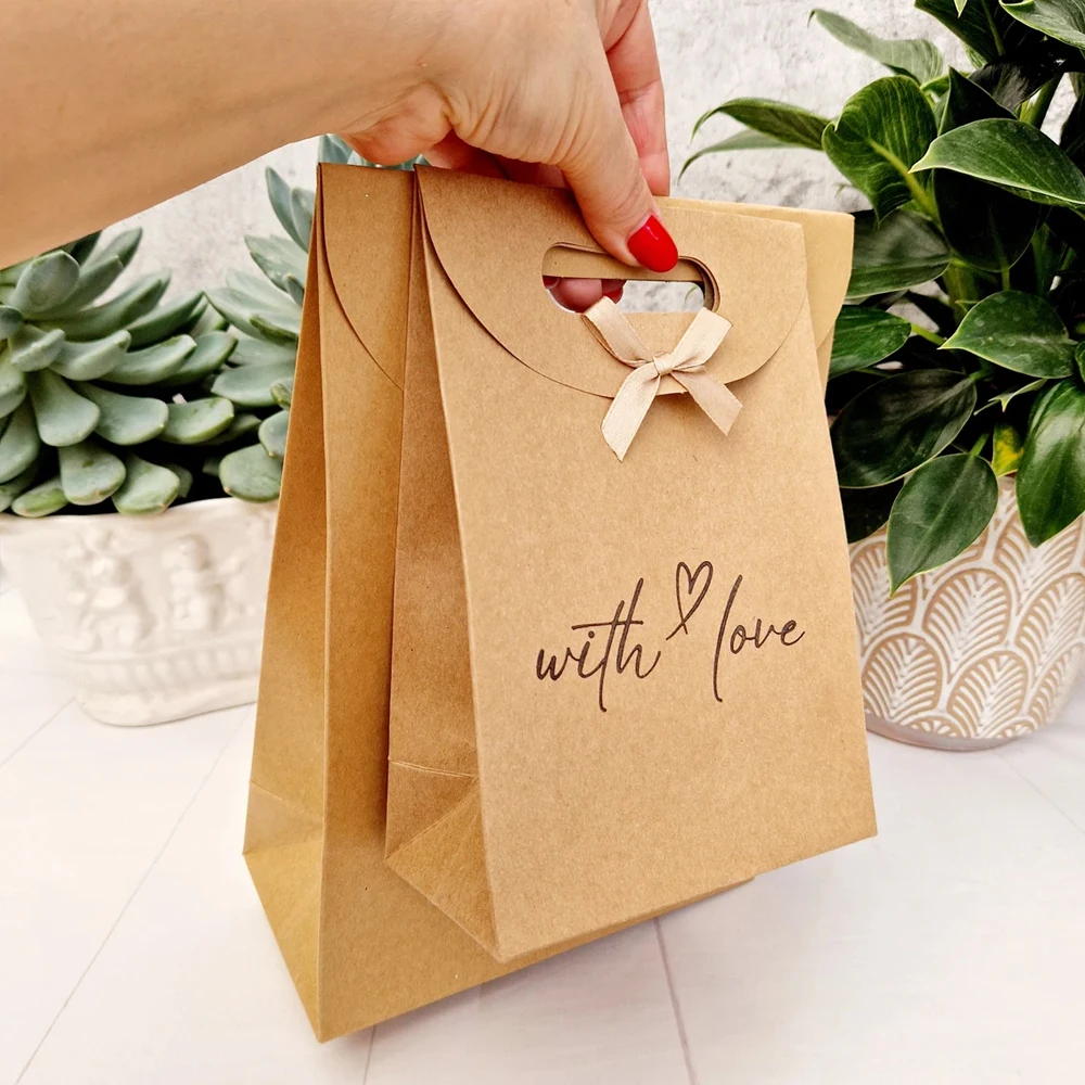 24 Stück Geschenkverpackungstaschen mit individuellem Logo, Boutique-Parfüm-, Ohrring-, Anhänger-, Armband- und Schmuck-Organizer-Einkaufstaschen – Detail 3