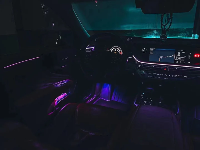 Lexus LS 2017-2022 용 LED 앰비언트 라이트 대시 보드 라이트, 리어 문짝 라이트, 풋웰 램프, 인테리어 액세서리