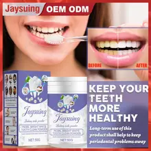 

Jaysuing Teeth Whitening Powder Remove Plaque Stains Toothpaste Dental Tools Brighten Teeth Cleaning Oral Hygiene Toothbrush 50g