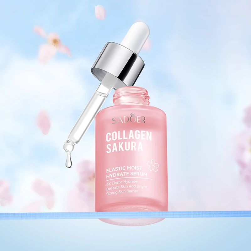 100ml SADOER Centella Sakura Elastic Moist Hyaluronic Acid Facial Serum Hydrating Firming Essence Skin Care