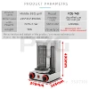 Meat Product Making Machines 2 Burners Automatic Doner Kebab Machine Commercial Electric And Gas Shawarma Machine Commercial Use 3