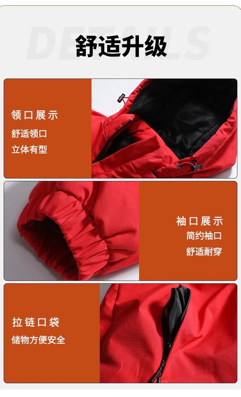 Winterjacken Herrenmäntel Warm Flanell Plus Größe 6XL 7XL 8XL Übergröße 2025, Herbst Fleece Schwarz Wasserdicht Windschutz mit Kapuze Lose – Detail 5