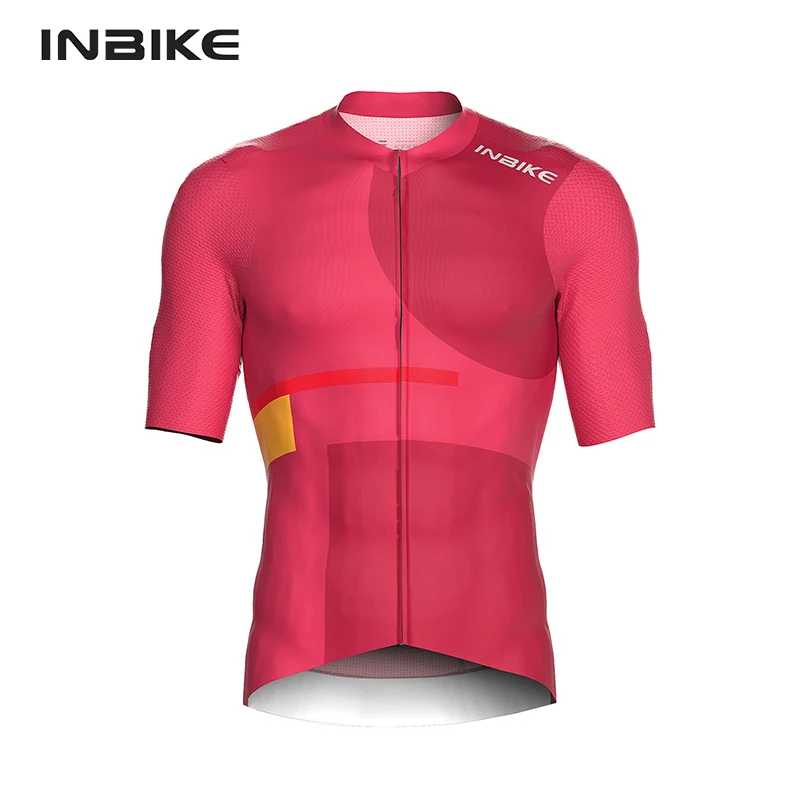 INBIKE - Maillot de ciclismo de verano de manga corta para hombre, transpirable, para ciclismo de montaña, para hombre, para carreras, secado rápido