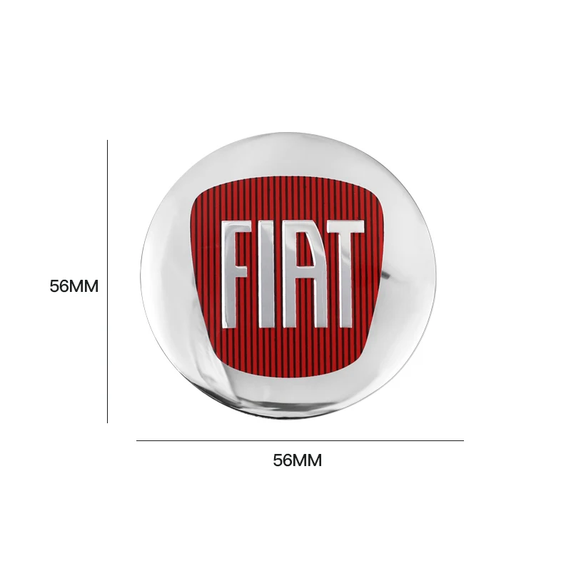 Car Emblem Auto Wheel Center Hub Caps Decal For Fiat Abarth 500 Tipo FR Punto Ducato Stilo Palio Bravo Pondo 4Pcs 56mm
