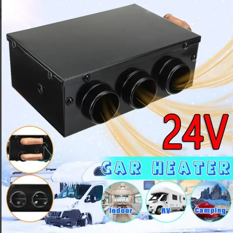 12V 2000W Car Diesels Air Heater Auto Heating Defroster Demister 3 Outlet  for RV Motorhome Trailer Trucks Boat