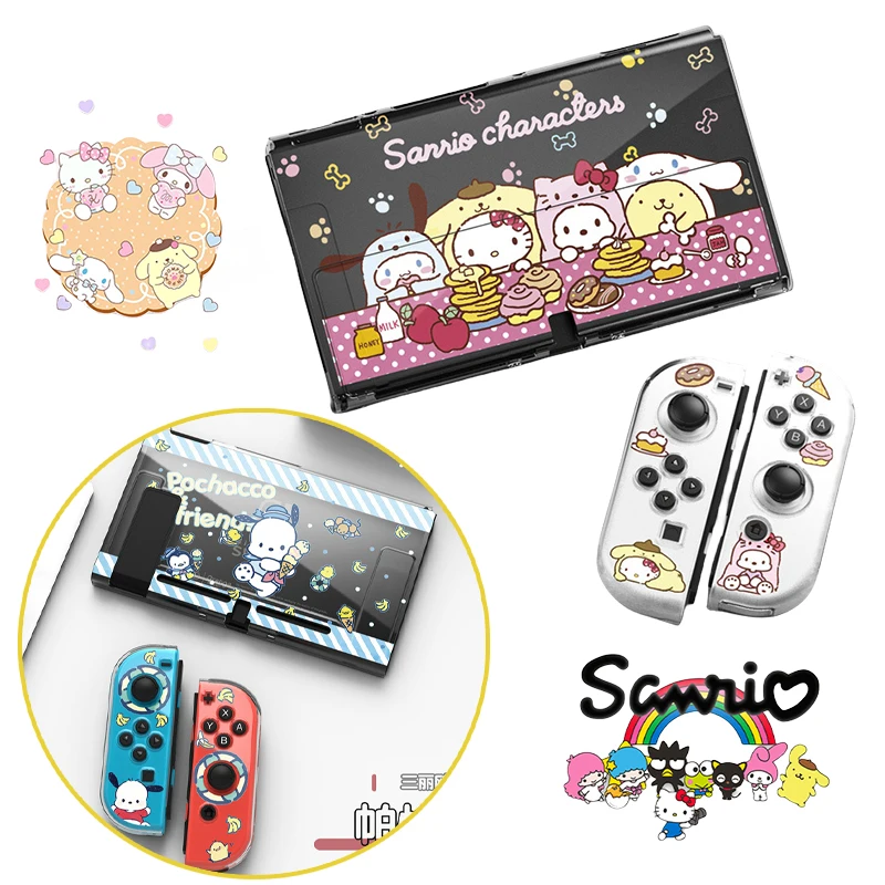 Custodia Protettiva Sanrio Hello Kitty Per Nintendo Switch Oled Ns Console Joy-Con Cover Protettiva Custodia Decorativa Anime Shell Gift