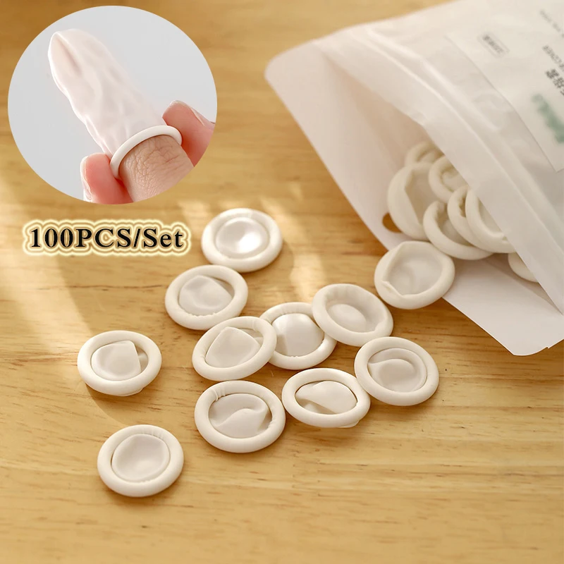 100PCS Monouso Finger Maniche Clitoride Stimolare Manica G Point Massaggio Preservativo Riutilizzabile Giocattoli Del Sesso Per La Donna_voghion.com