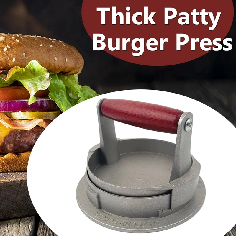 

Burger Mold Non-Stick, Stuffed Hamburger Patty Mold Manual Hamburger Steak Breakfast Machine