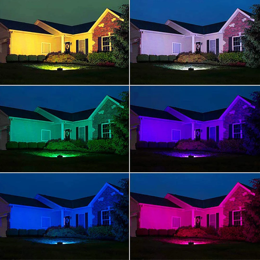 รูปสินค้า โคมไฟกลางแจ้ง LED RGB ทนน้ำ 20-100W IP68 สว่างสดใส