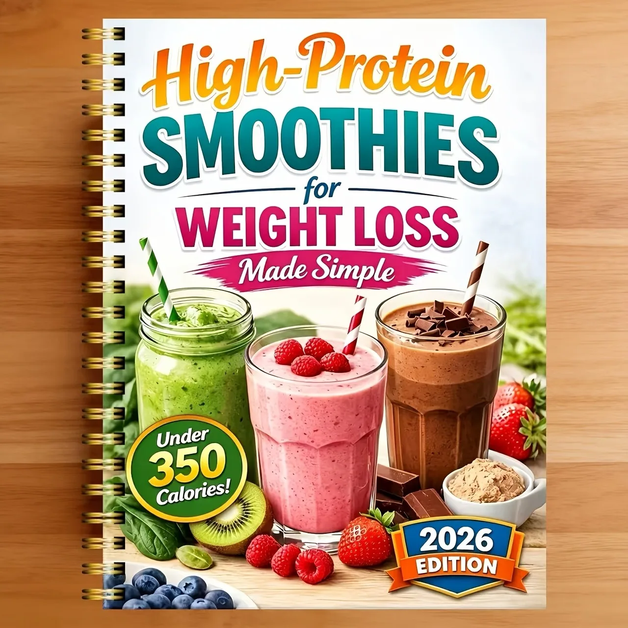 High-protein smoothie diet recipe, including simple formulas and practical 4-week plan, weight loss smoothie recipe notebook 4