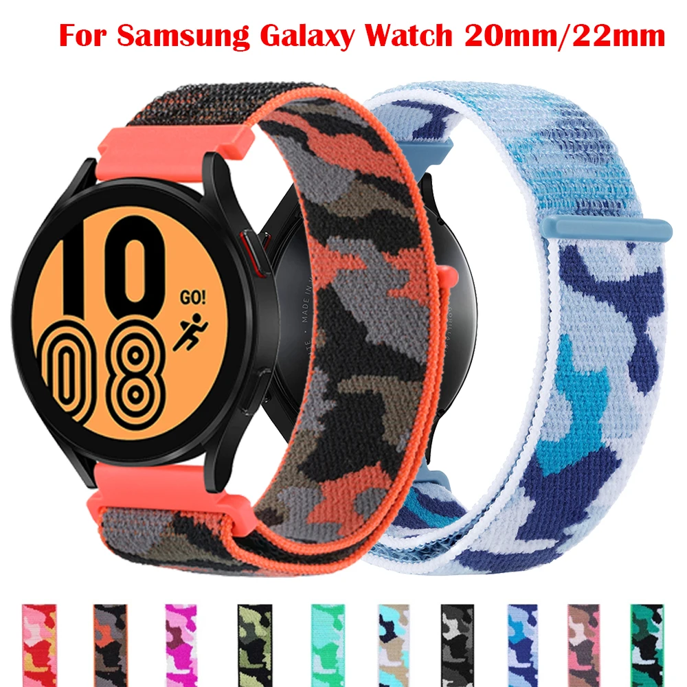 Cinturino Nato Per Samsung Galaxy Watch 5/Pro/4/Classic 44Mm 40Mm/3 46Mm 42Mm/Gear S3 Cinturino Cinturino 18Mm 20Mm/22Mm Cinturino