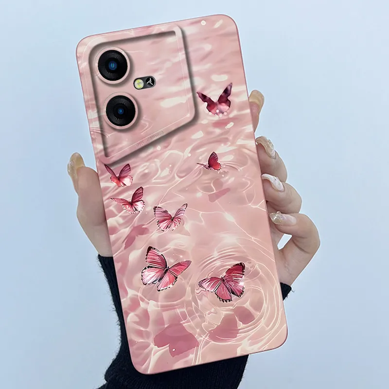 Floral Oil Painting Soft Silicone Phone Case - Fashion Simplicity Design