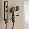 Toilet Spray Gun Set  Two Modes for Bathroom Cleaning Feminine Cleansing Bidets Stainless Steel Handheld Spray Gun Accessories 1