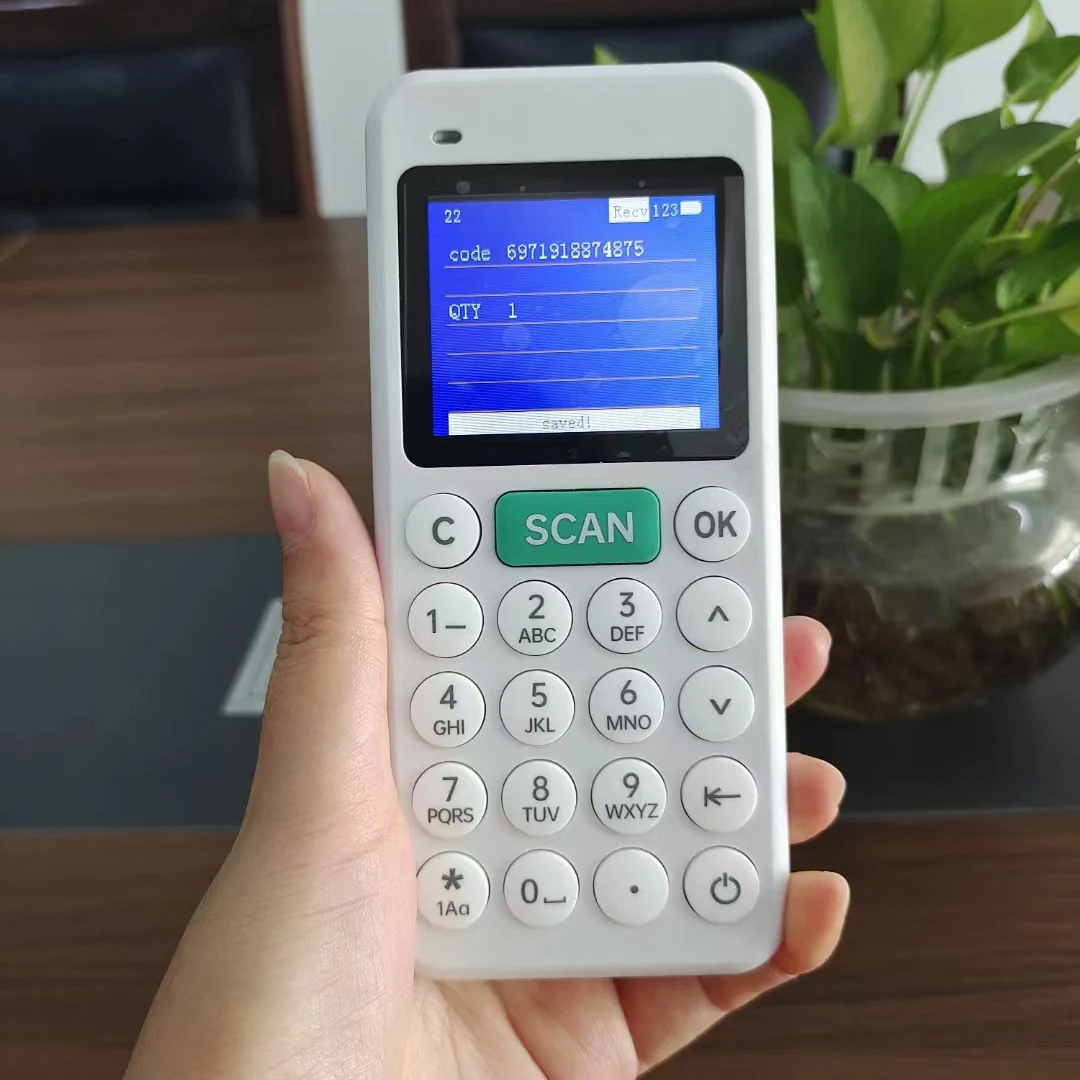 Barcode Collector sem Fio 1d 2d Contador de Inventário Coletor de Dados Pda Scanner de Código de Barras para Armazém Gerenciamento de Supermercado - Imagem 4