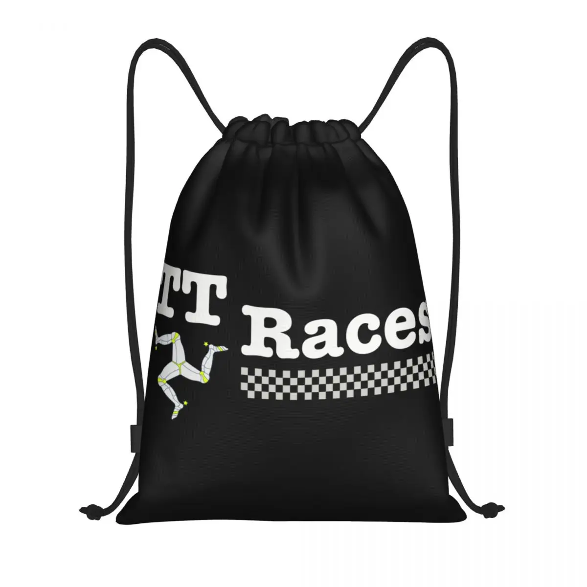 

Isle Of Man Flag Drawstring Bags Men Women Foldable Sports Gym Sackpack Motor TT Race Training Backpacks