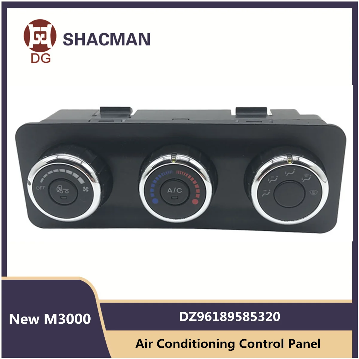 Air Conditioning Control Panel Switch DZ96189585320 For SHACMAN New M3000 Warm Air Cab Original Truck Parts all wheel drive rocker switch dz95189582514 for shacman delong f3000 m3000 x3000 truck parts