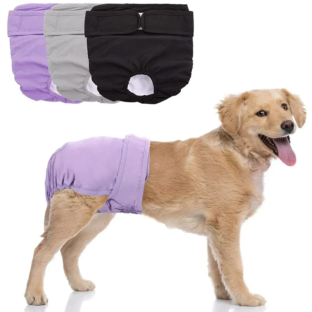 Reusable Female Dog Diapers High Absorbent Doggie Puppy Nappies Adjustable Pet Panties for Small Medium Large Girl Dogs dog diapers,pet diapers,dog nappies
