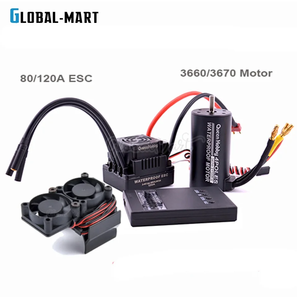 Sequre Esc Motor 120A With 4-6S BEC For 3660 3670 3674