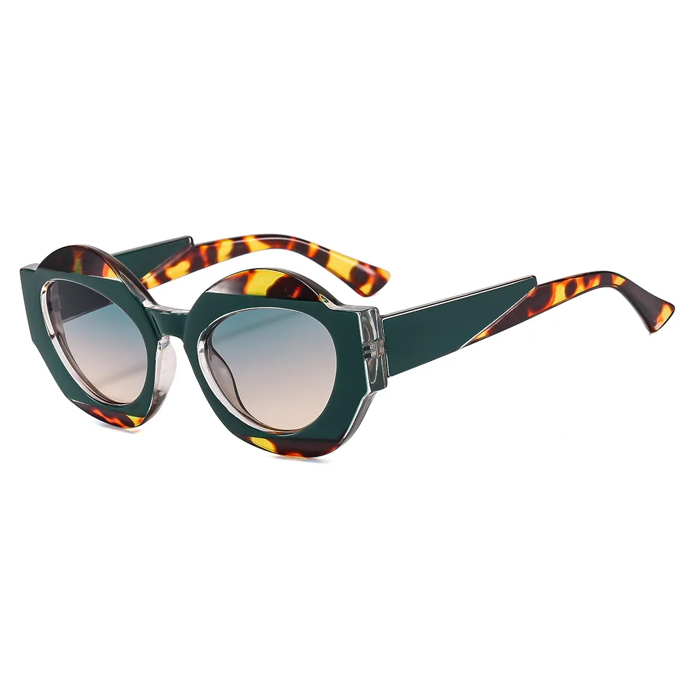 

Vintage Round Sunglasses Women Men Two-Tone Sun Glasses Female Luxury Brand Designer Shades UV400 Oculus Lunettes de soleil
