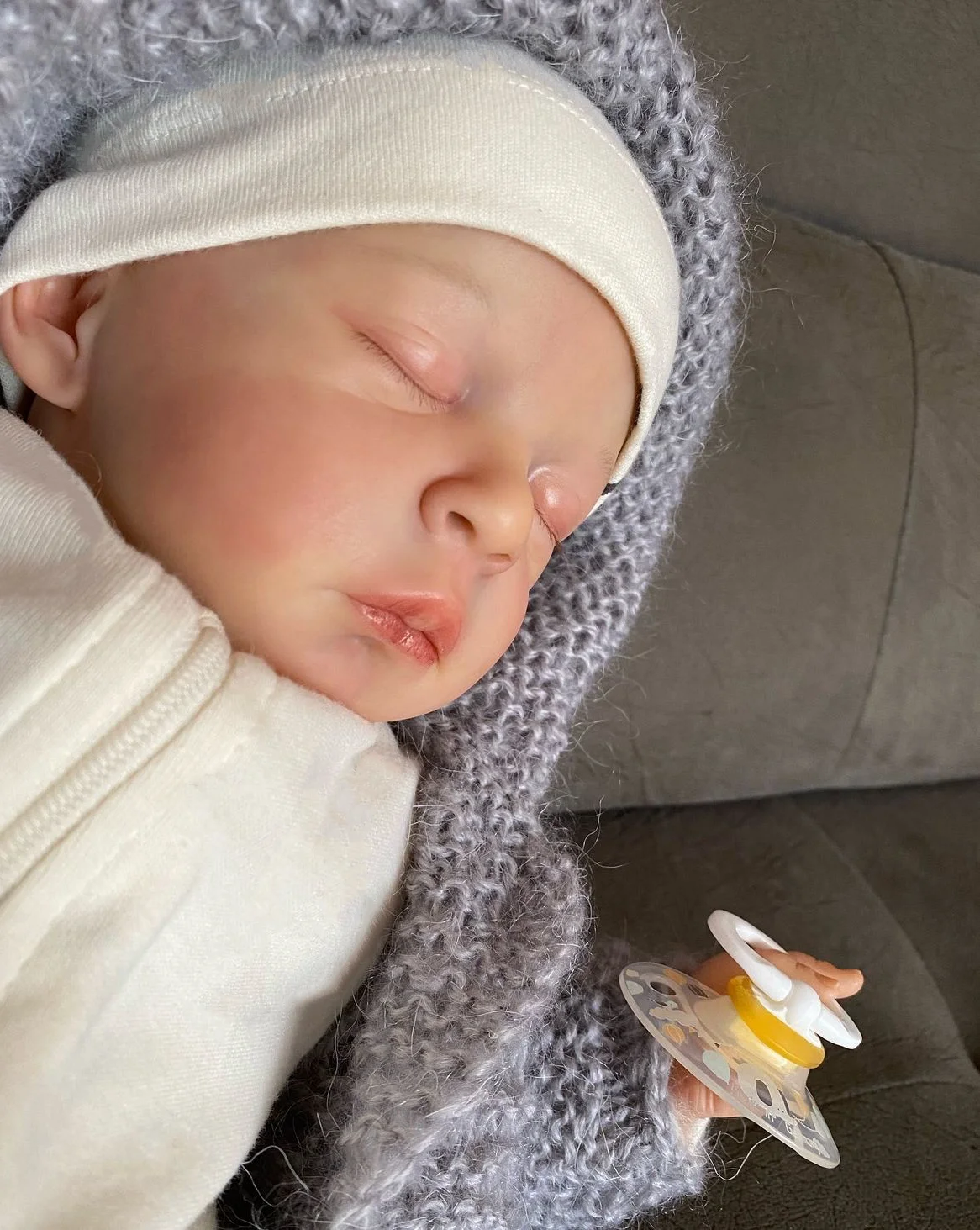 

50CM Finished Reborn Baby Doll Jude 3D Painted Skin High Quality Already Painted Hair Handmade DIY Newborn Toy