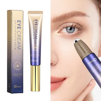 O'CHEAL Anti- Wrinkle Eye Cream With Roller Ball Quick Drying Hydrating Hyaluronic Acid Refreshing Eye Serum Fades Fine Line 1