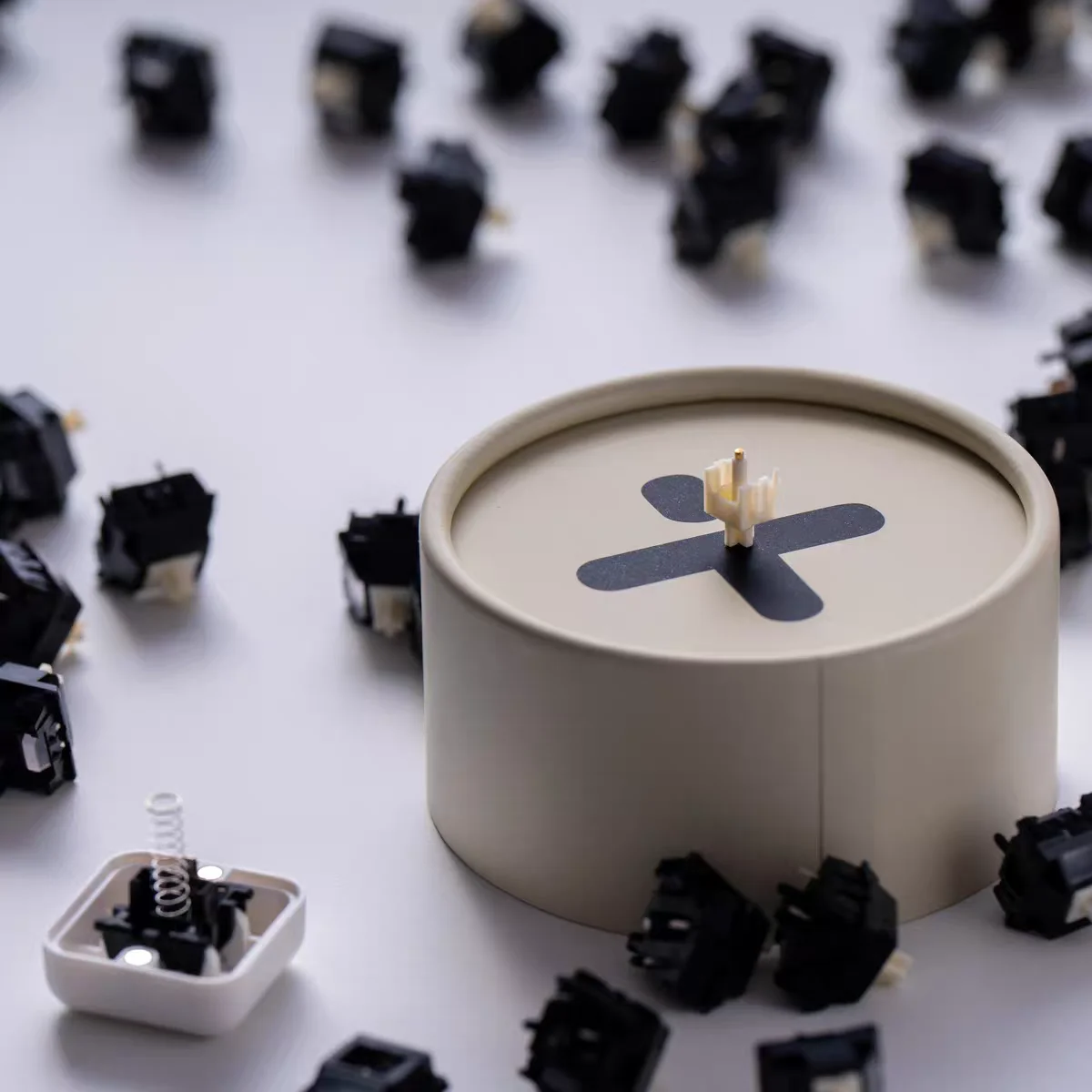 XLLAB X Haimu 롤링 스톤 스위치 5핀 HP 택타일 47g 53g POM 기계식 스위치용 E-스포츠 게이밍 키보드 PC 액세서리