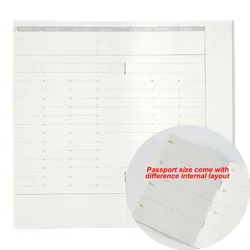 Filler Papers for Travelers' Notebook - Monthly & Weekly Planner Refill, Retro Stationery (Weekly Plan)