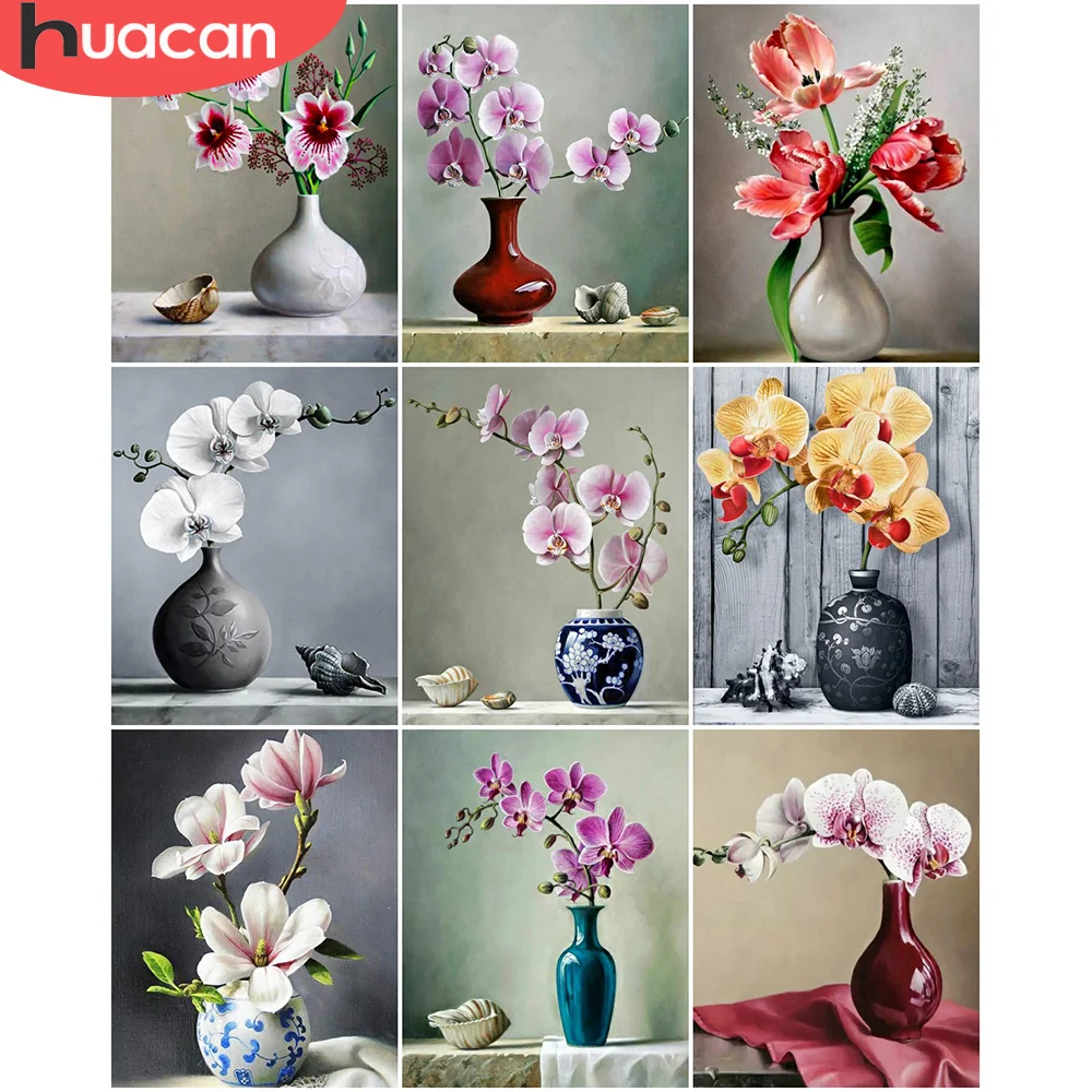 Paint Number Flowers Vase Huacan Oil Painting Numbers Paint Number Paint Number Flowers Vase Huacan Oil Painting Numbers Paint Number