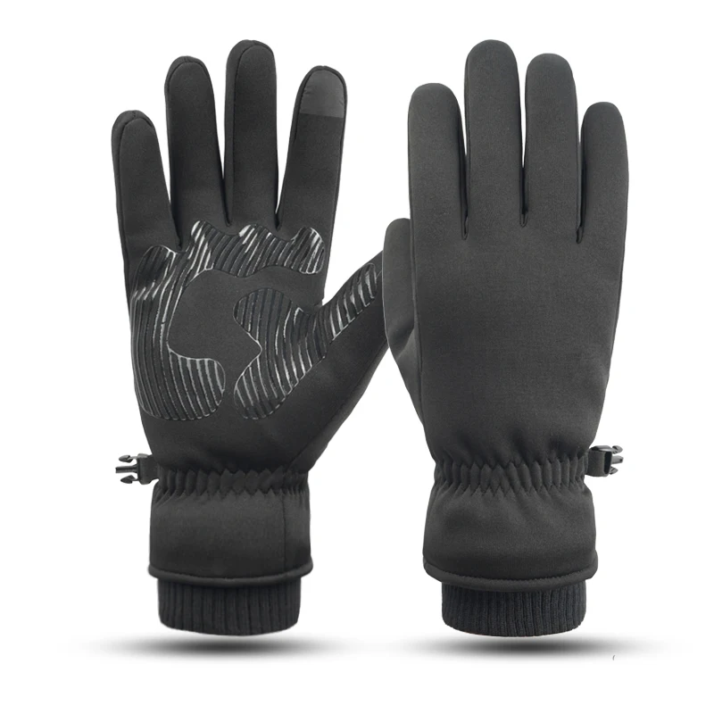 Men's Ski Gloves Windproof Waterproof Non-Slip Plus Velvet Warm Snowboarding Snowmobile Motorcycle Riding Mittens Winter Gloves