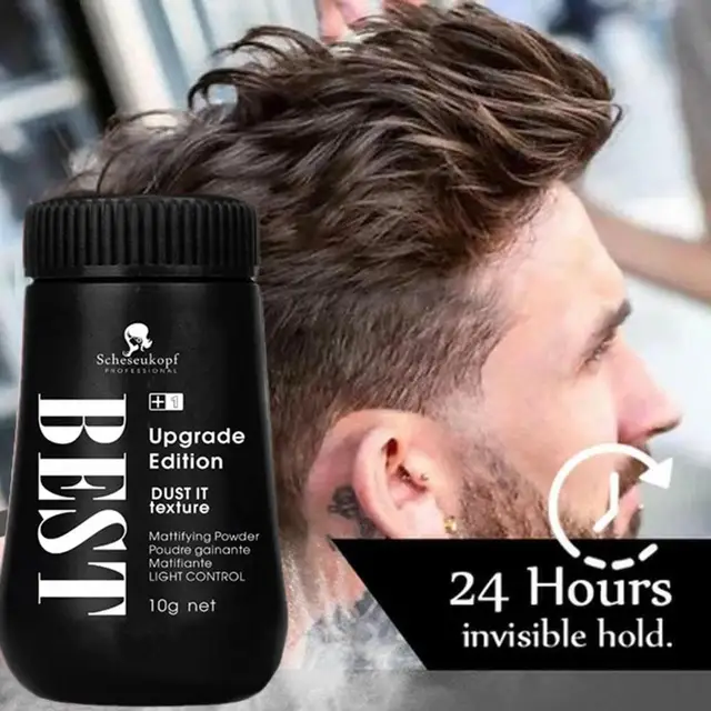 Haarflauschiges Puder - Für Haarschnitt-Design, Volumenverstärkung, Frizz-Kontrolle, Langzeitmodellierung, Erfrischung für Männer und Frauen