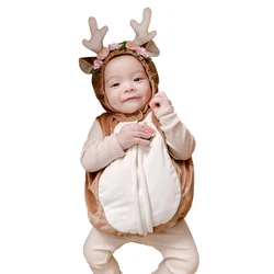 Umorden Christmas Hoodie Deer Costume Vest for Infant Toddler Baby Boys Girls 1-2T 2-3T