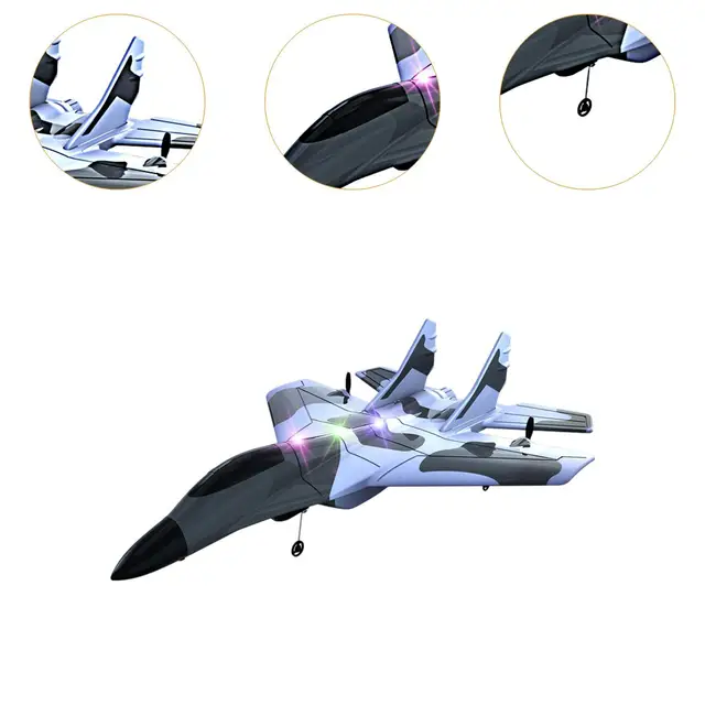 RC Airplane Glider for Kids Party Favor with Light Practical Easy to Control Sturdy Gift Goodie Bag Stuffer Flying Toy Versatile 5
