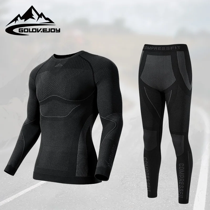 

Men Function Sports Long Johns Tactical Seamless Thermal Underwear Set