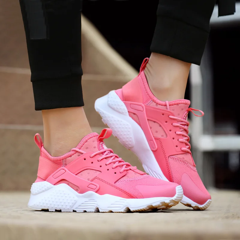 Mesh Casual Shoes Men Light Couple Sneakers Flats Trainers Lace Up Breathable Outdoor Male Women Sports Running Shoes Plus Size