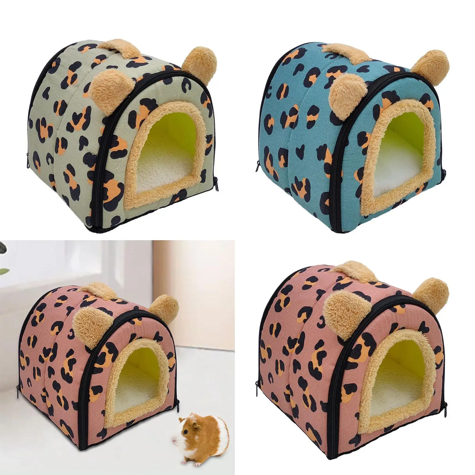 Foldable Pet House Hideaway Suitable for All Seasons Convertible Comfortable Dog Beds Cat Bed with Removable Washable Cushion Foldable Pet House Hideaway Suitable for All Seasons Convertible Comfortable Dog Beds Cat Bed with Removable Washable Cushion