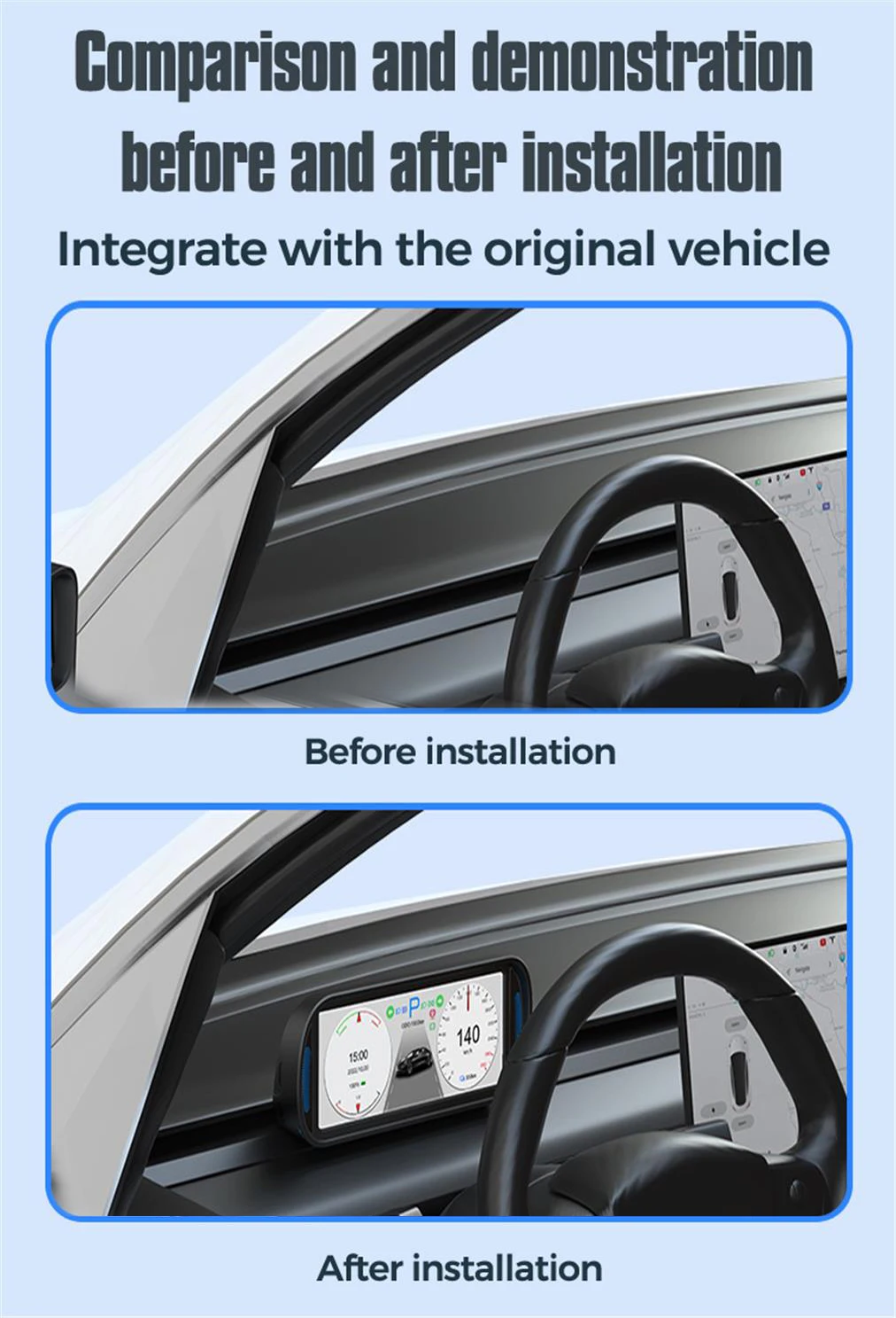 (Tesla) Leamo Head Up Display T10