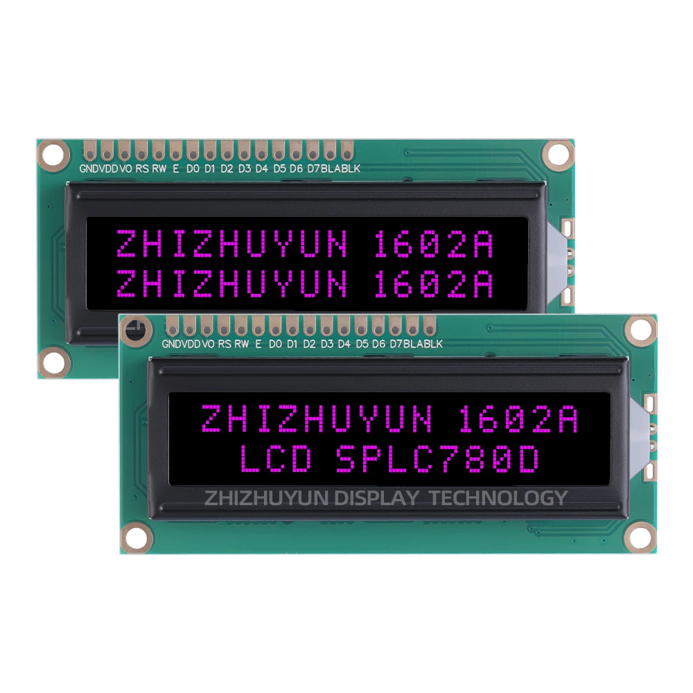 1602A Characters BTN Black Film Red And Yellow Characters English LCD Screen High Brightness Screen Quality Assurance lcd display module display module