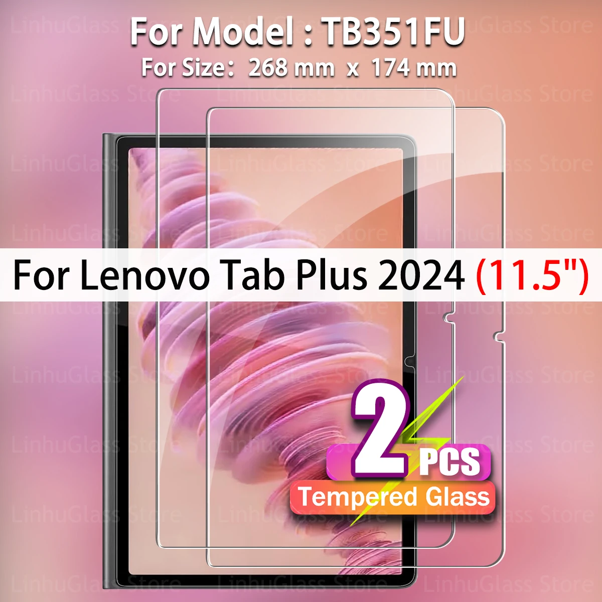 Premium 2-Pack Tempered Glass Screen Protector