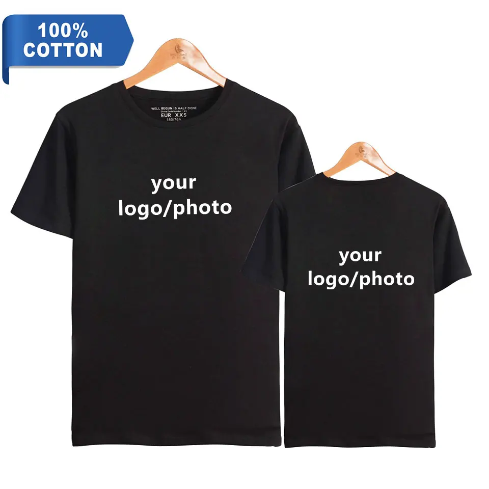 

Fashion Custom T Shirt Unique DIY Short Sleeve Custom Tee DIY Letter Print Tops Unisex Pullover T Shirt 100% Cotton T shirt
