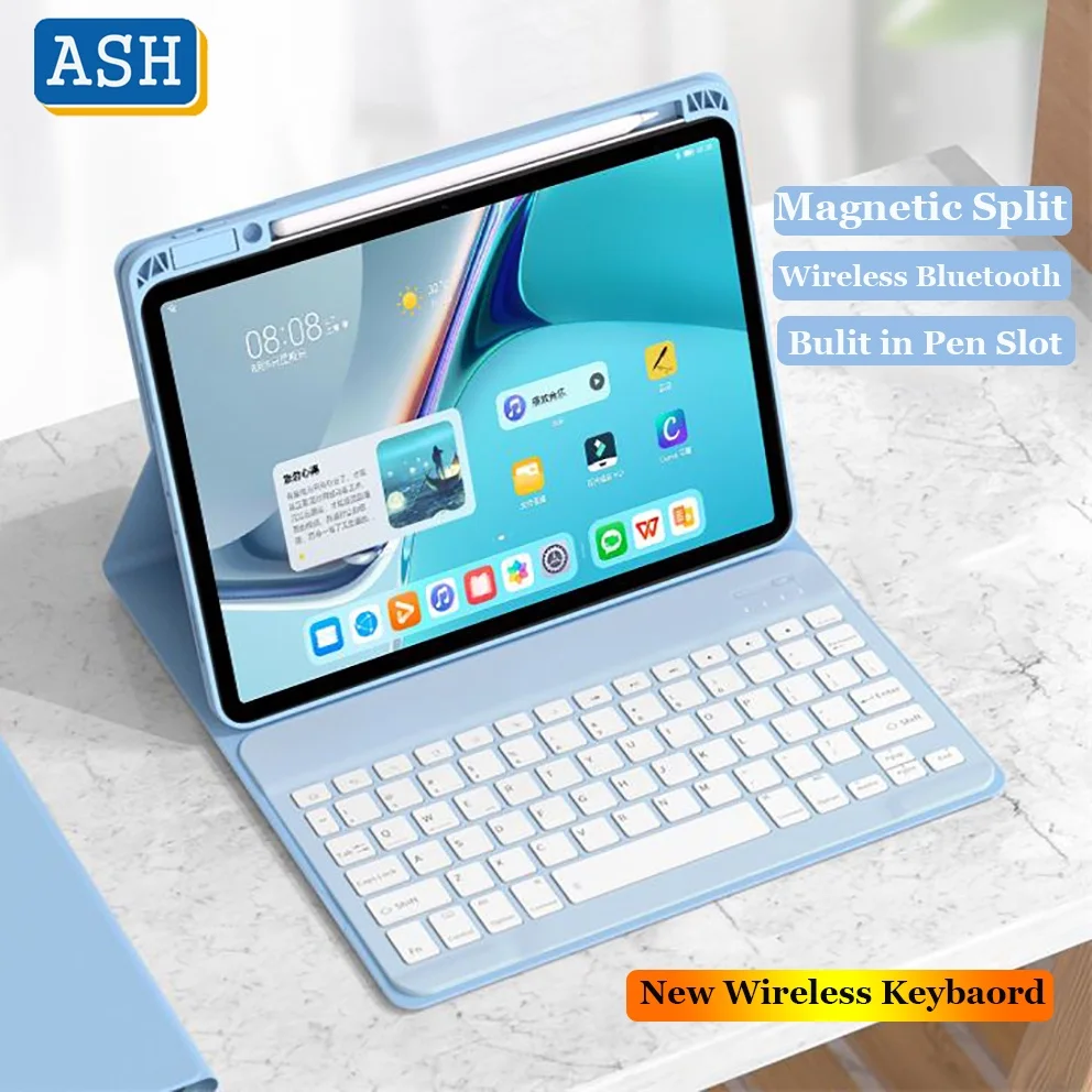 

ASH for Xiaomi Pad 6 Pro 11 inch 2023 Case Keyboard Wireless Bluetooth Keyboard Cover Case for Xiaomi Pad 5 5 Pro 11" Pen Flip